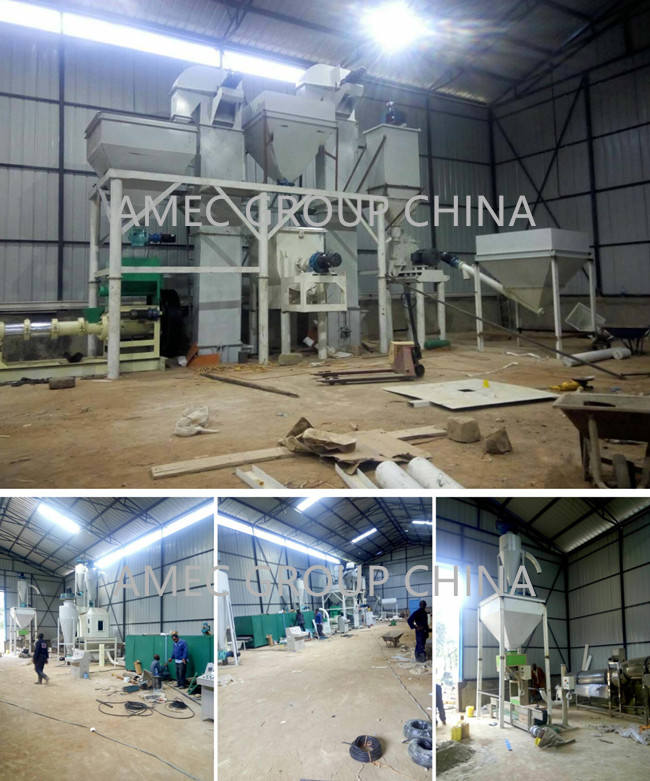 Complete Auto Floating Fish Feed Manufacturing Plant 0.5 2t/H Capacity