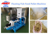 Industrial Fish Feed Extruder Fish Food Pellet Machine 0.1 - 2t/H Customized Power Supply