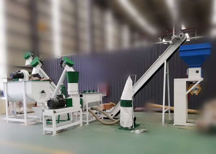 1 T/H Feed Pellet Production Line High Efficiency For Animal Poultry Livestock
