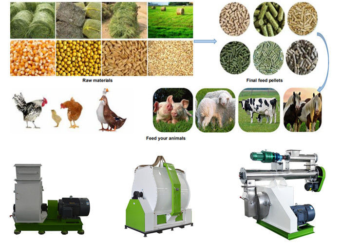 Chicken Food Making Machine Animal Feed Manufacturing Machines For Small Farm