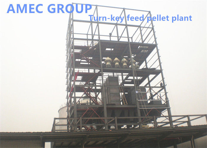 Complete Animal Feed Production Plant 1 - 20t/H For Poultry Easy Installation