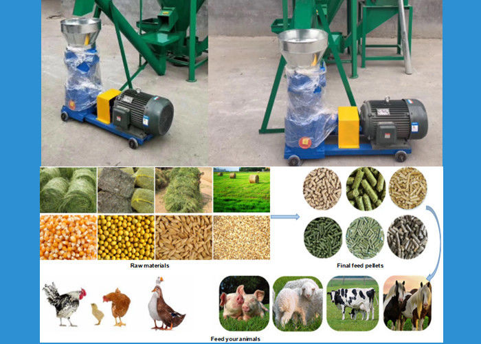 Flat Die Animal 100kg/H 500kg/H Feed Pellet Making Machine